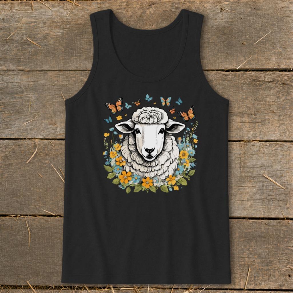 Whimsical Sheep Tank Top
