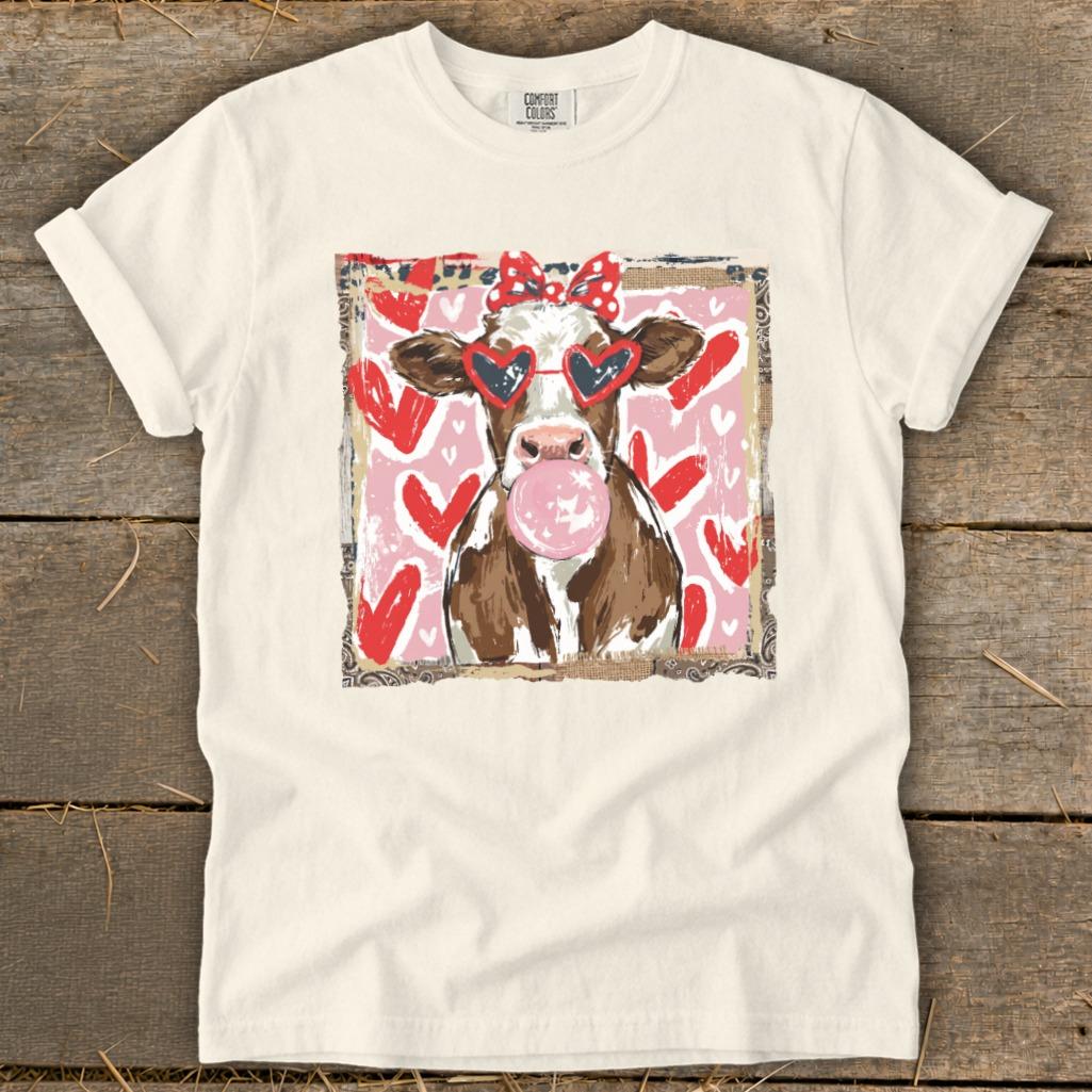 Whimsical Valentine - Cow Signature Tee
