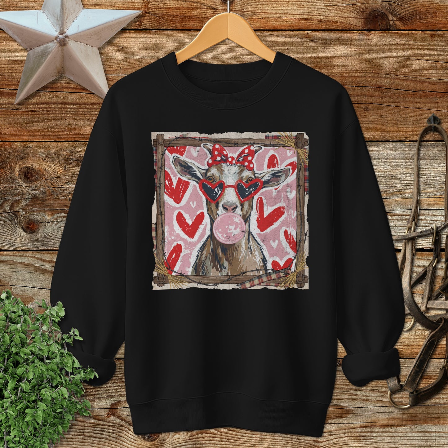 Whimsical Valentine - Goat Sweatshirt