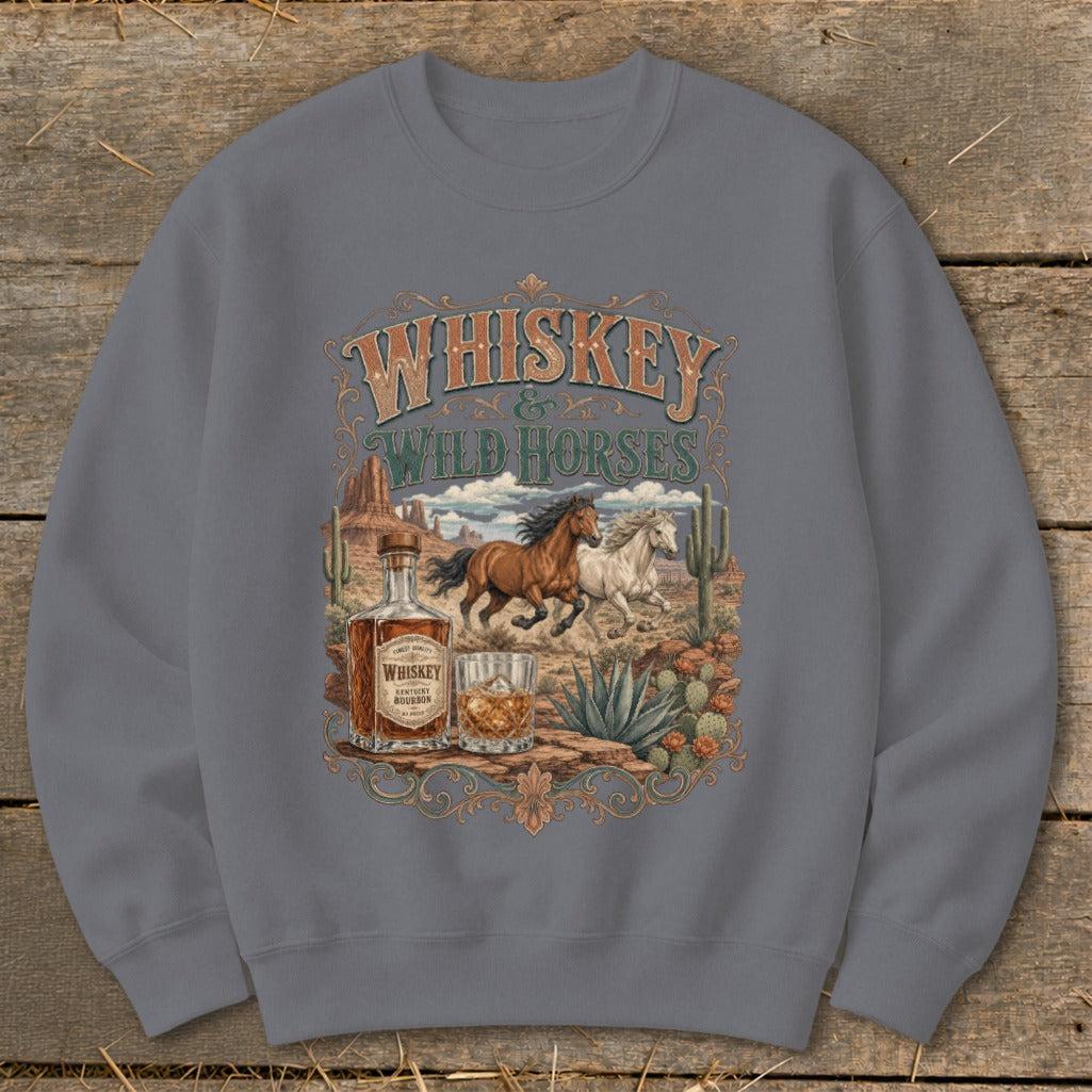 Whiskey & Wild Horses Sweatshirt