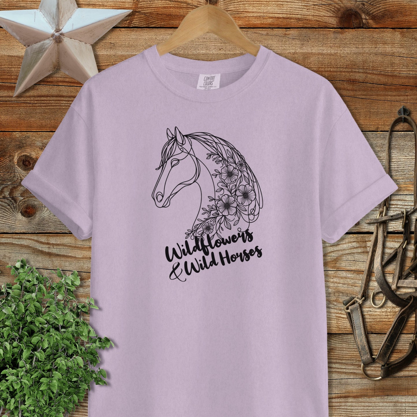 Wildflowers And Wild Horses Signature Tee