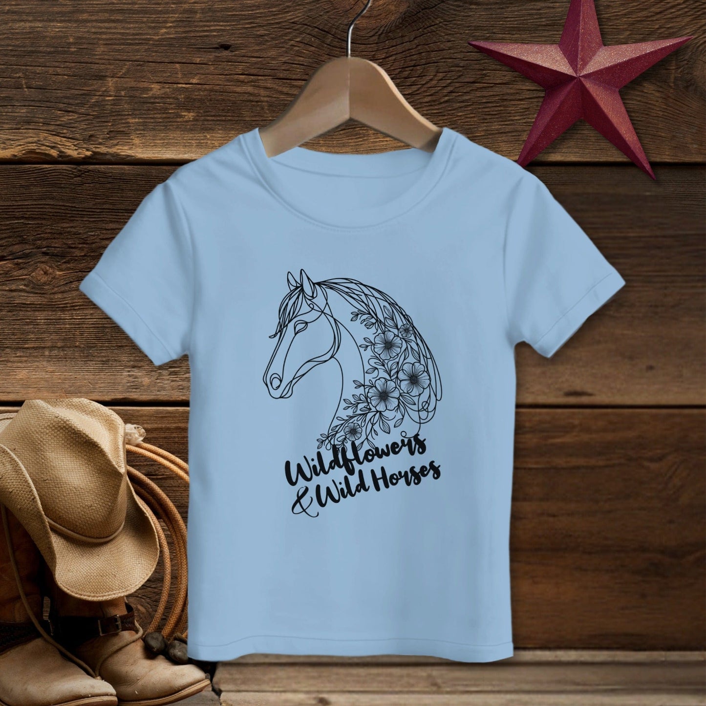 Wildflowers And Wild Horses T-shirt (Toddler)
