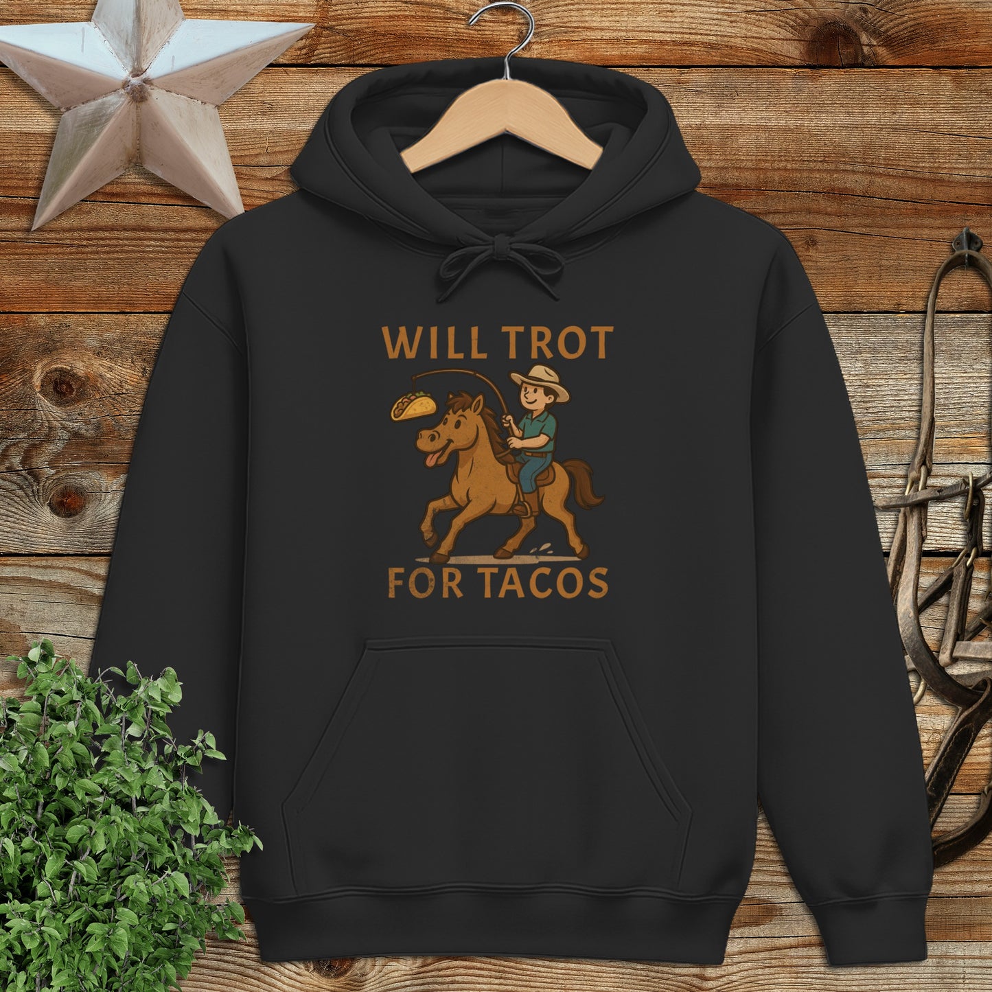 Will Trot for Tacos Hoodie