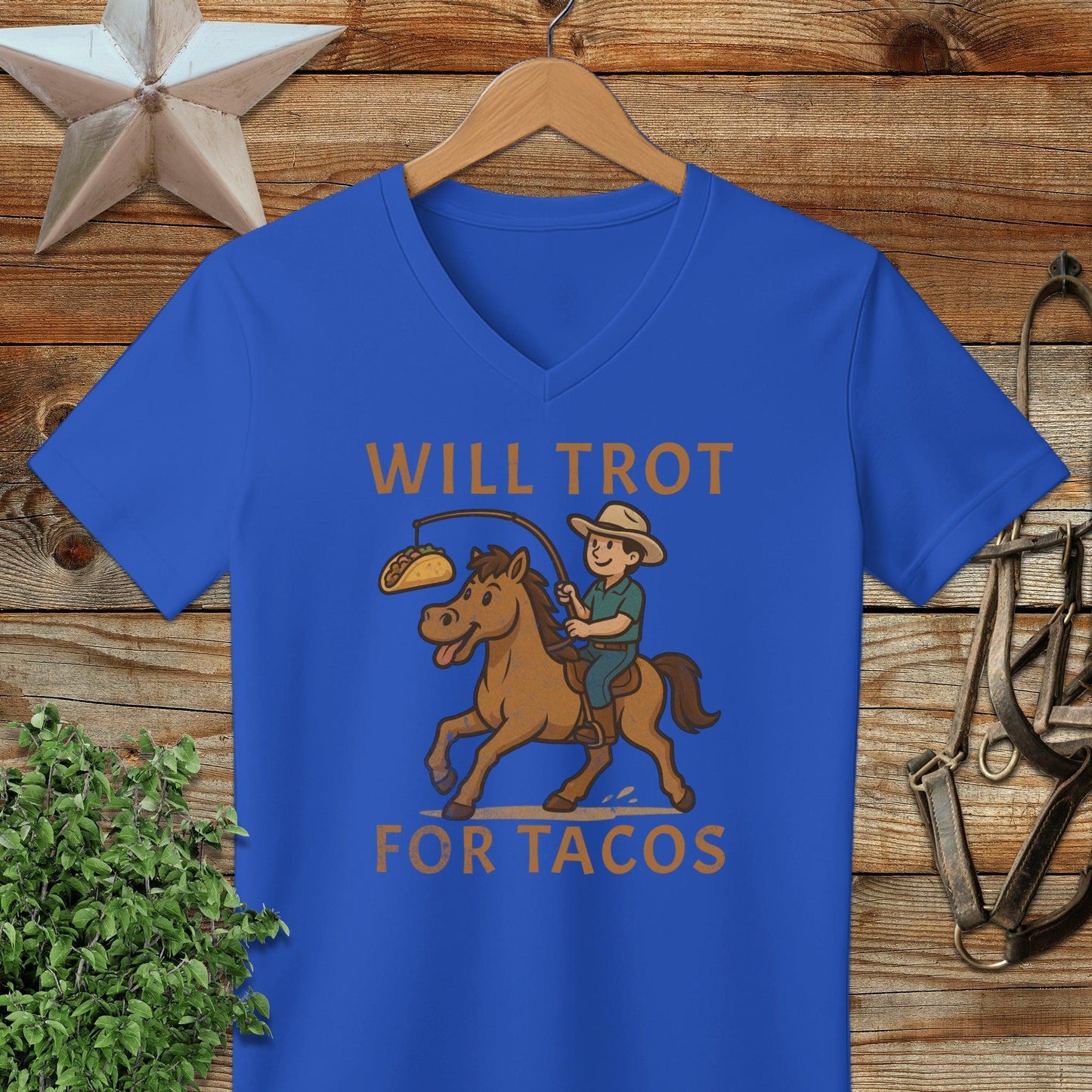 Will Trot for Tacos V-neck