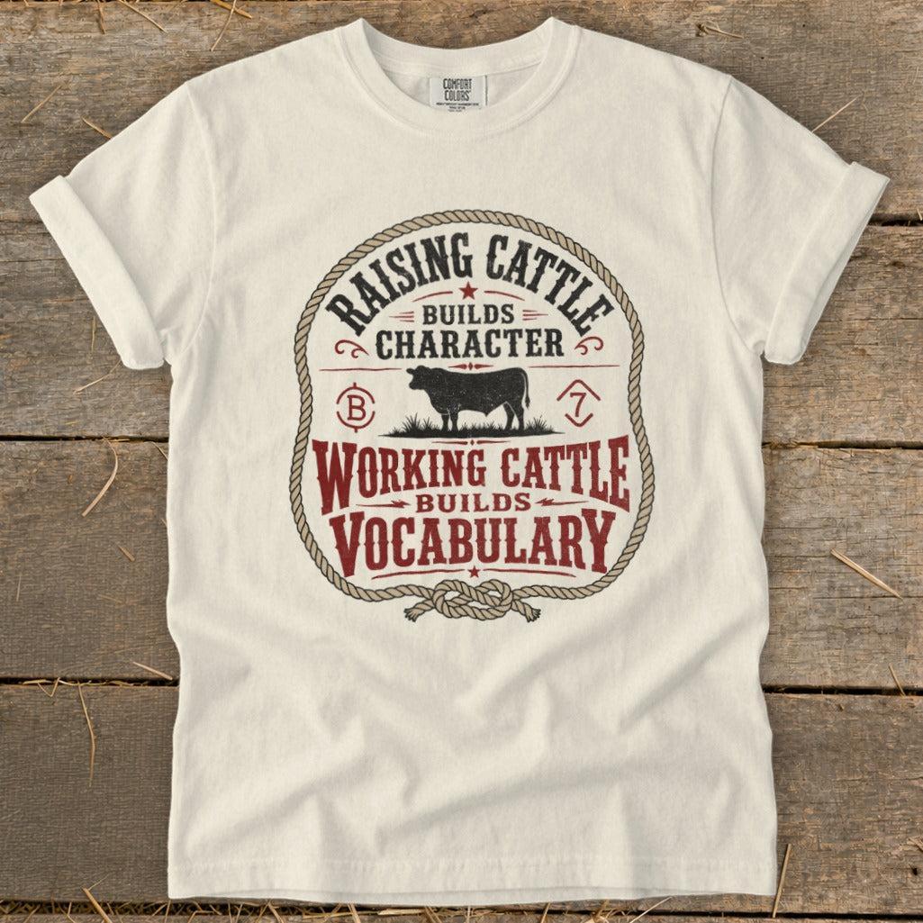 Working Cattle Vocabulary Signature Tee