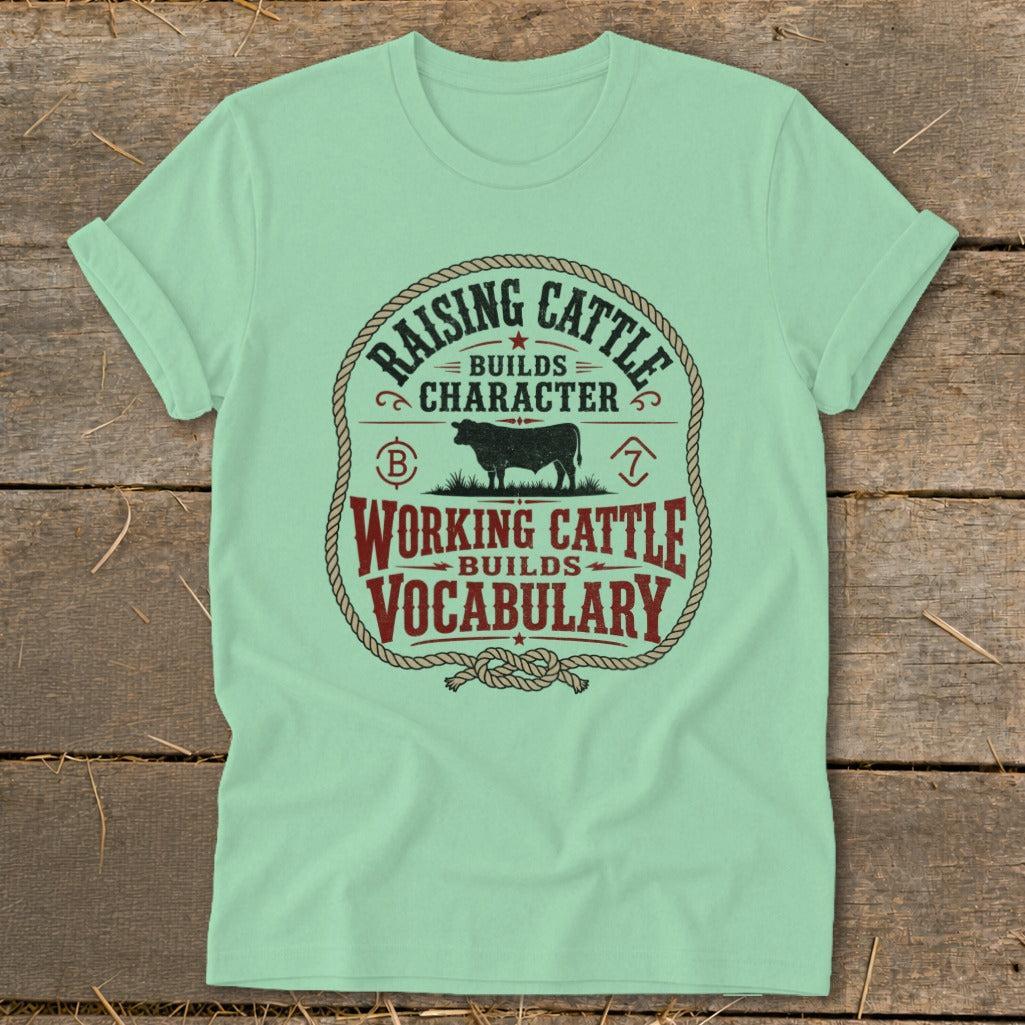 Working Cattle Vocabulary Softstyle Tee