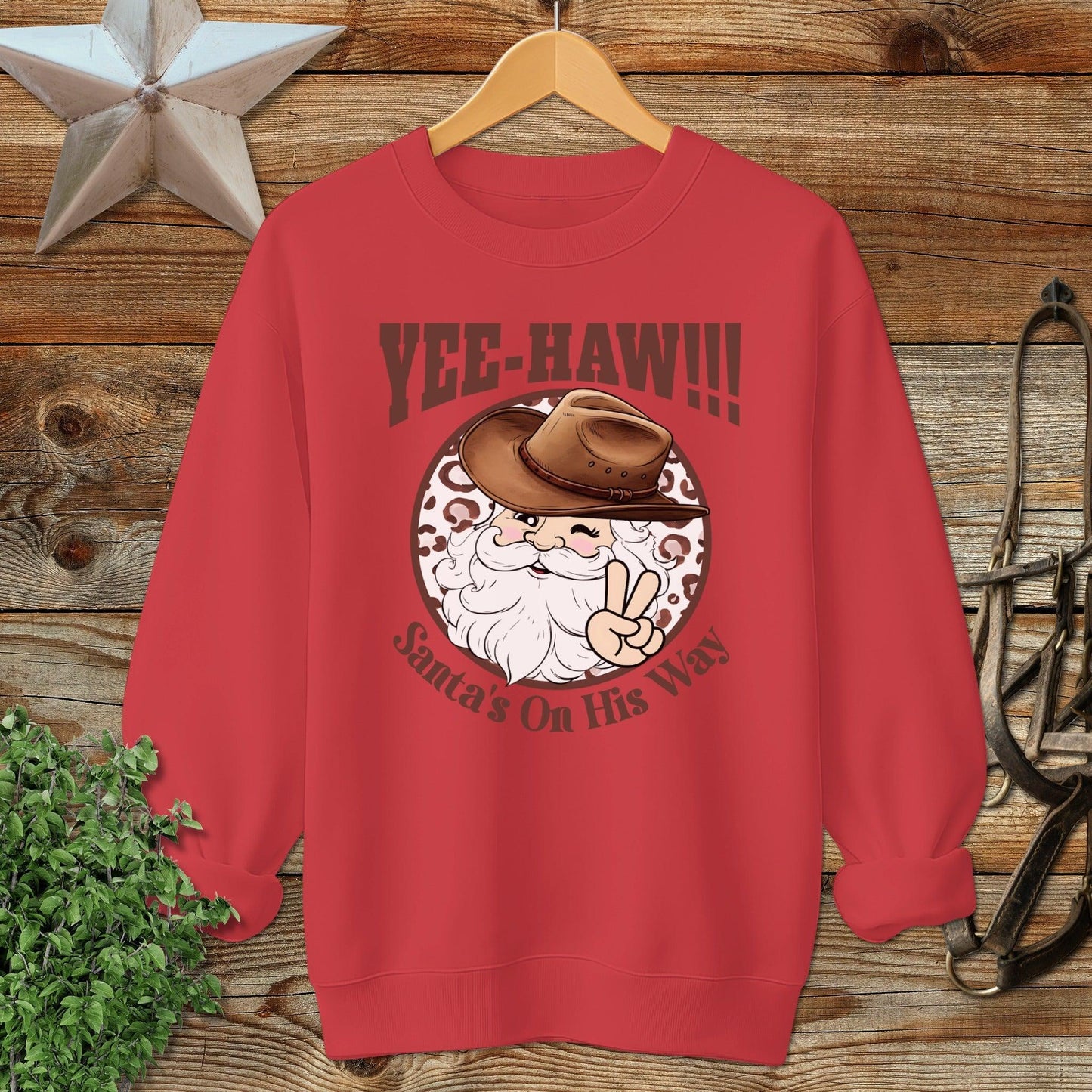 Yee-Haw Santa Sweatshirt
