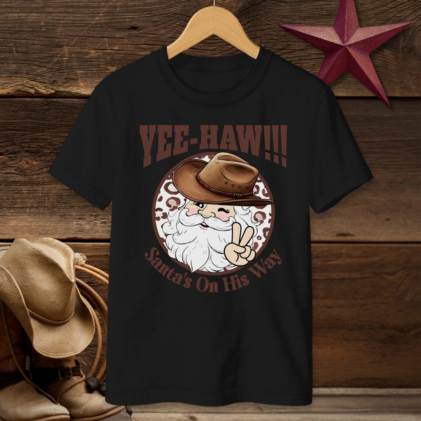 Yee-Haw Santa T-Shirt (Youth)