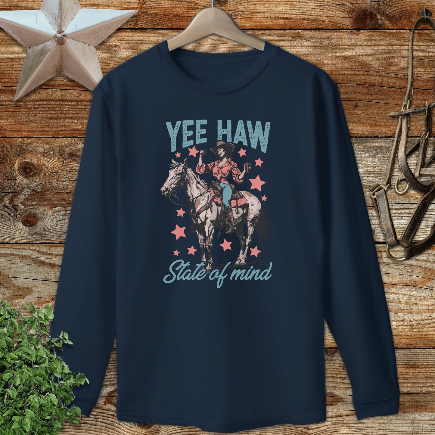 Yee Haw State of Mind Long Sleeve Tee