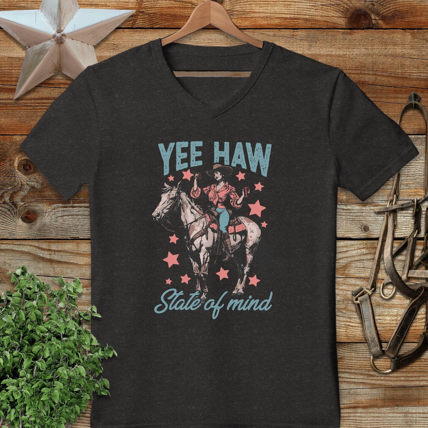 Yee Haw State of Mind V-neck