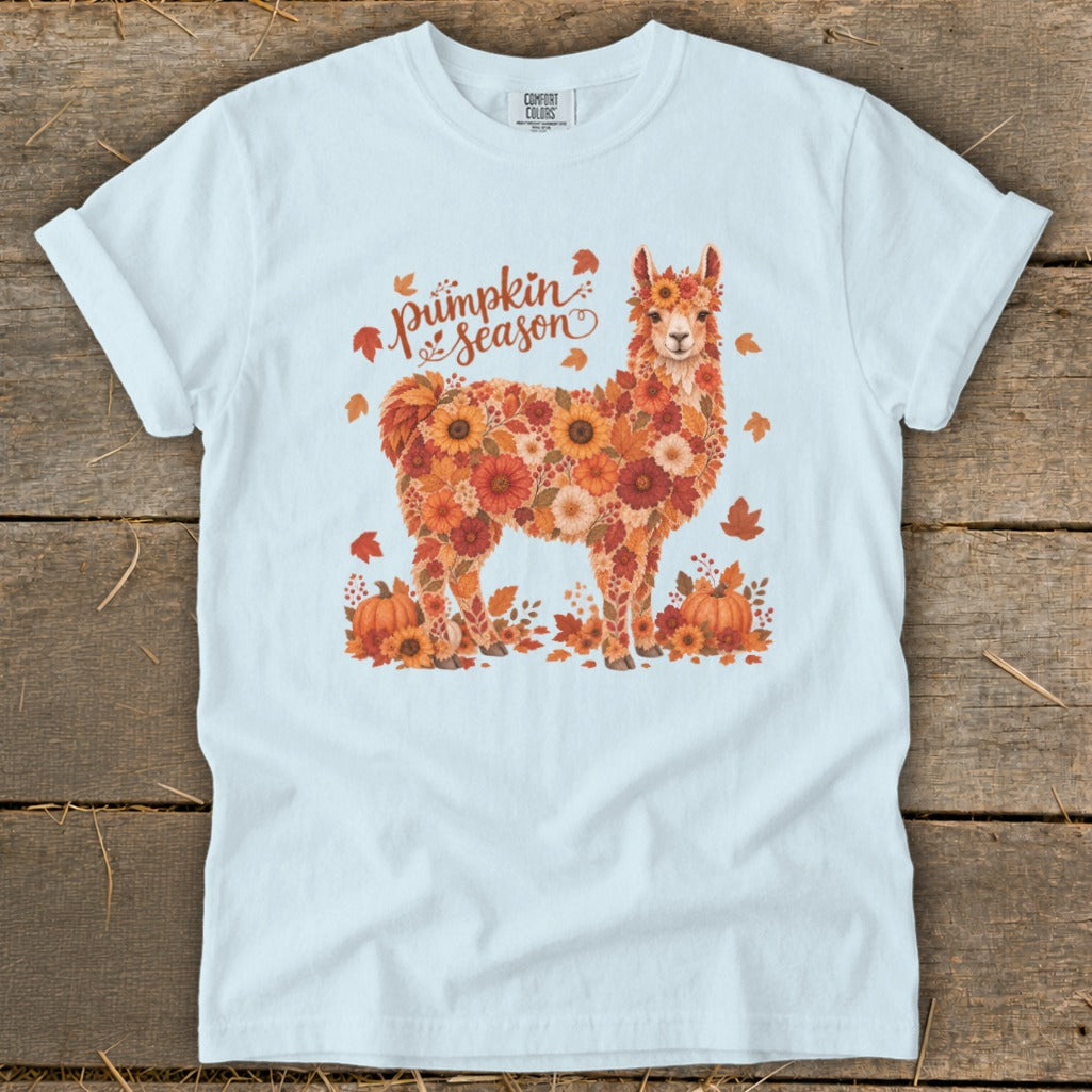 Fall Floral Llama Signature Tee