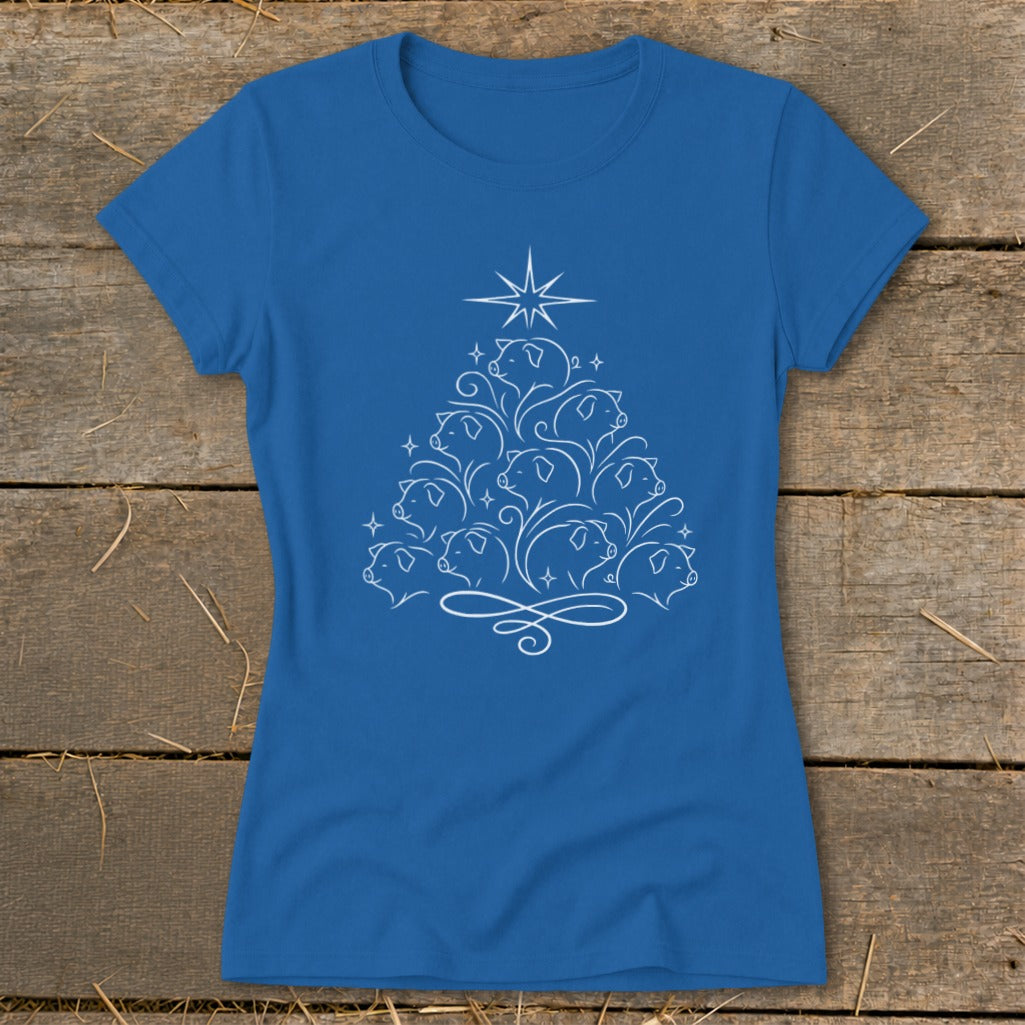 Elegant Pig Tree Ladies Tee