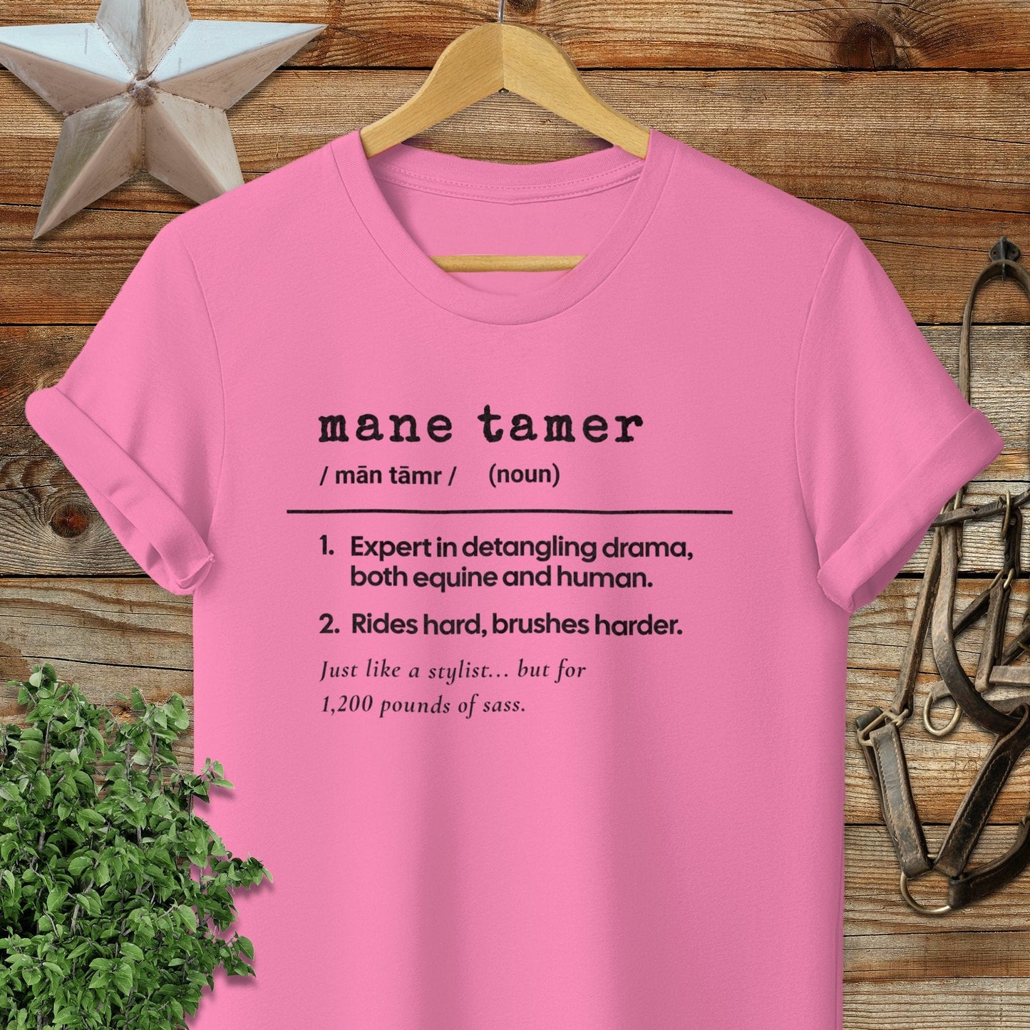 Physical Item Adult T-Shirt / S / Azalea Mane Tamer Definition T-shirt