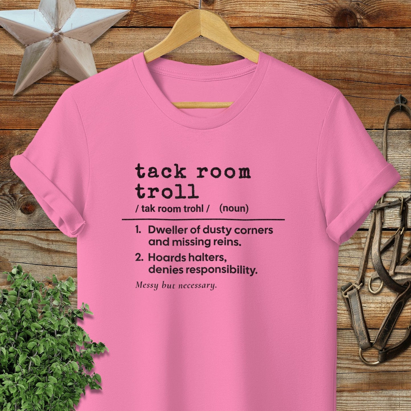 Physical Item Adult T-Shirt / S / Azalea Tack Room Troll Definition T-shirt
