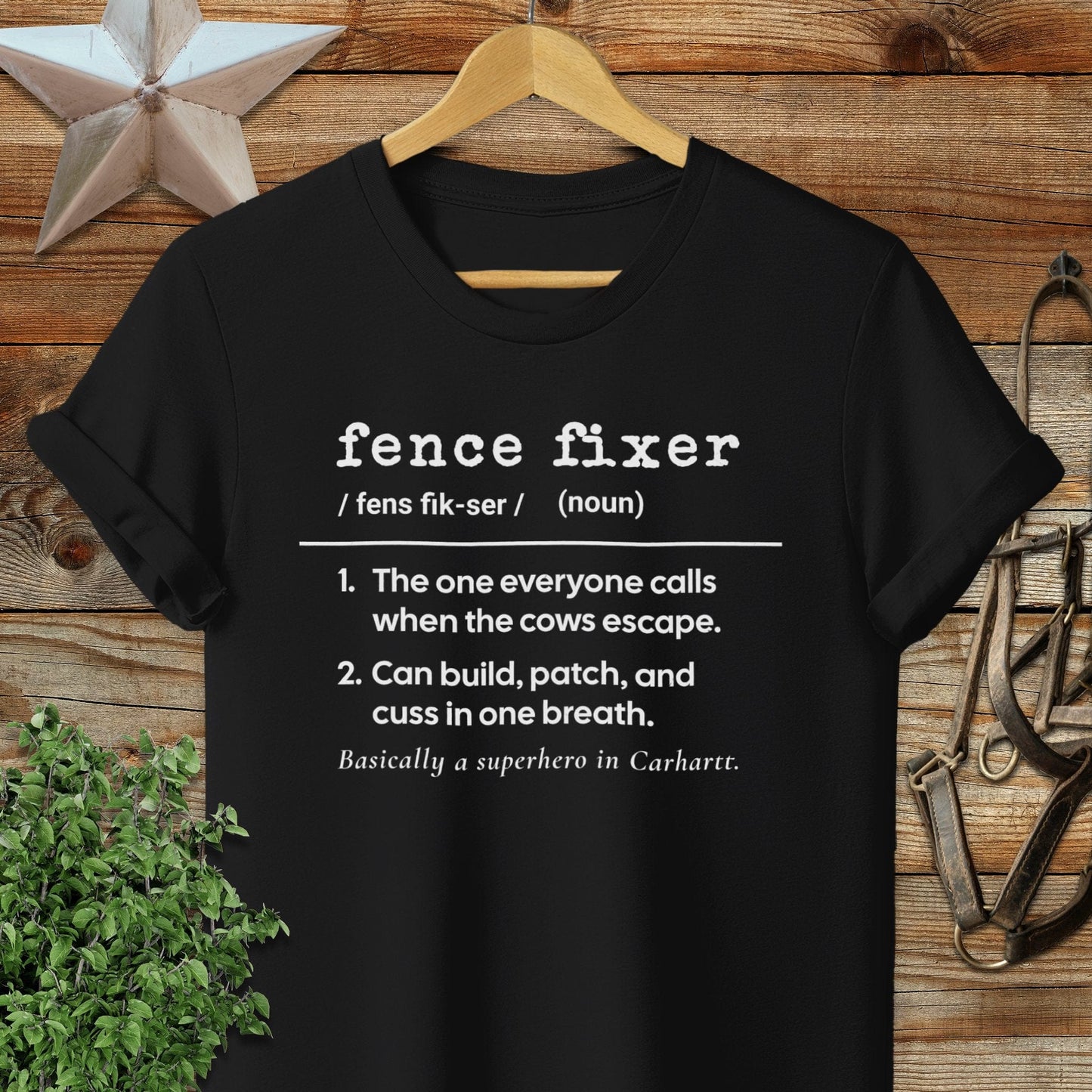 Physical Item Adult T-Shirt / S / Black Fence Fixer Definition T-shirt