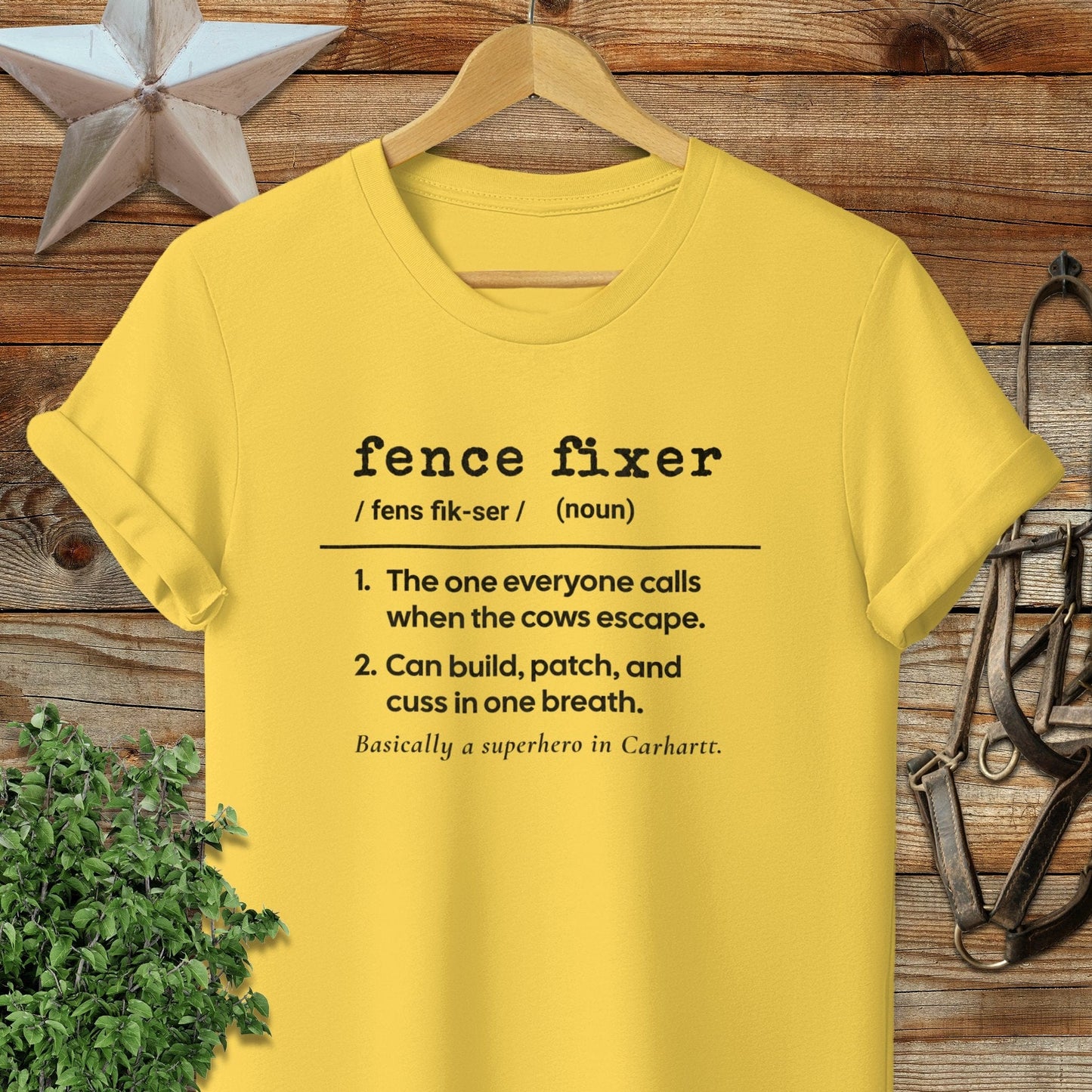 Physical Item Adult T-Shirt / S / Daisy Fence Fixer Definition T-shirt