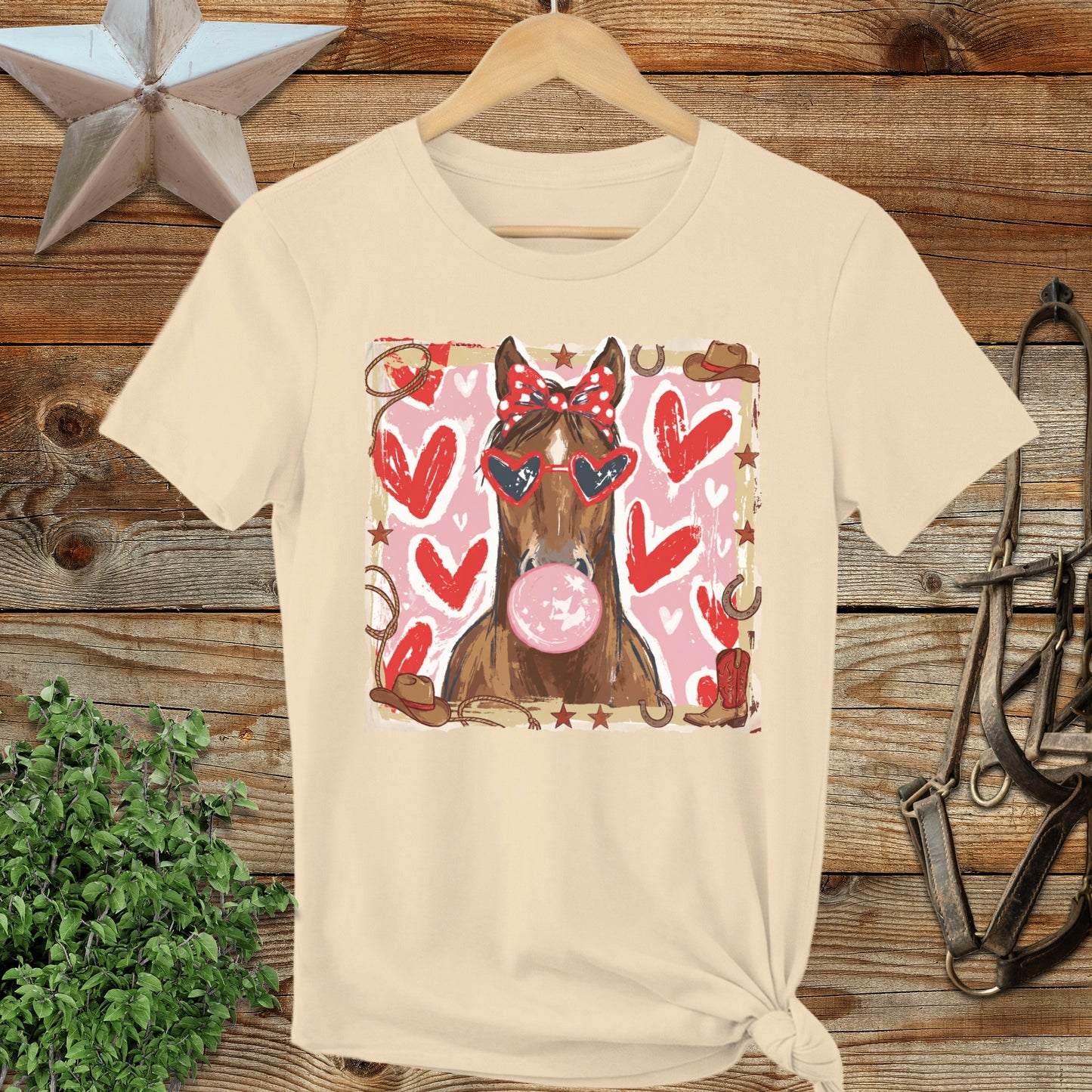 Whimsical Valentine - Horse Ladies Tee