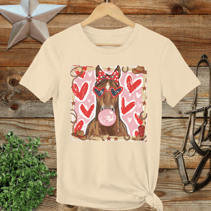 Whimsical Valentine - Horse Ladies Tee