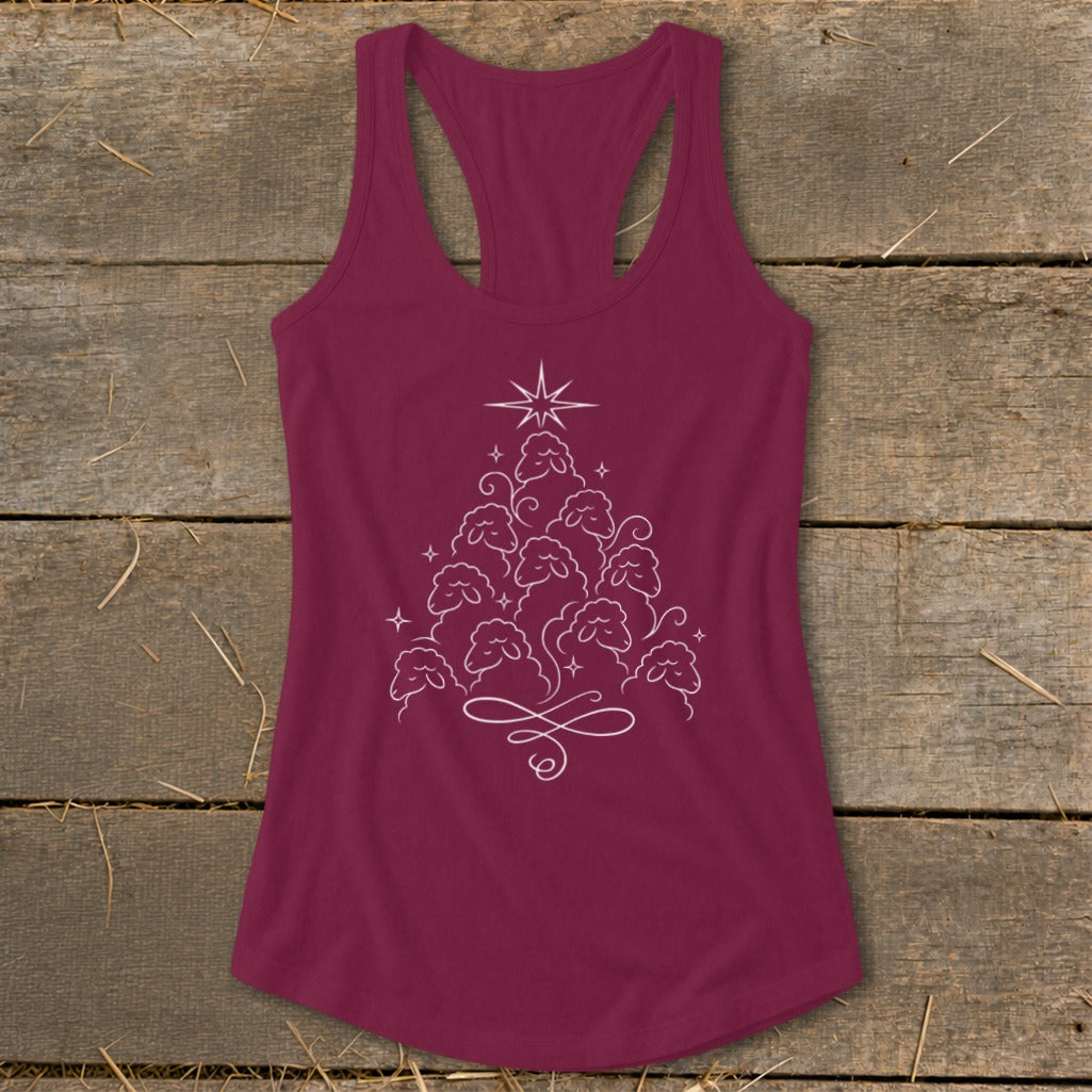 Elegant Sheep Tree Racerback Tank
