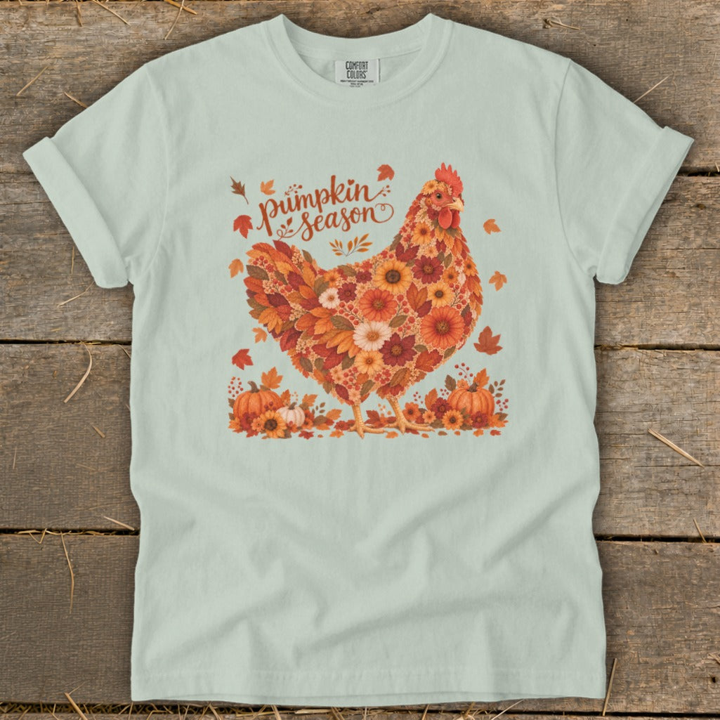 Fall Floral Chicken Signature Tee