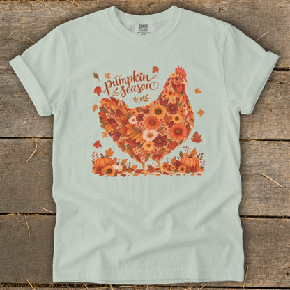 Fall Floral Chicken Signature Tee