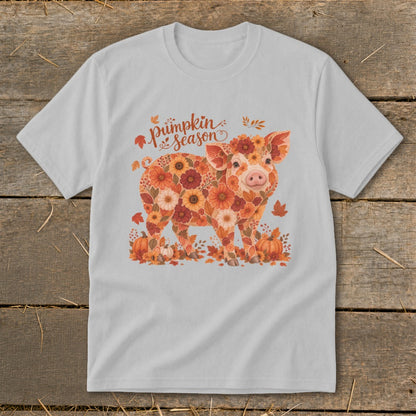 Fall Floral Pig Youth Tee