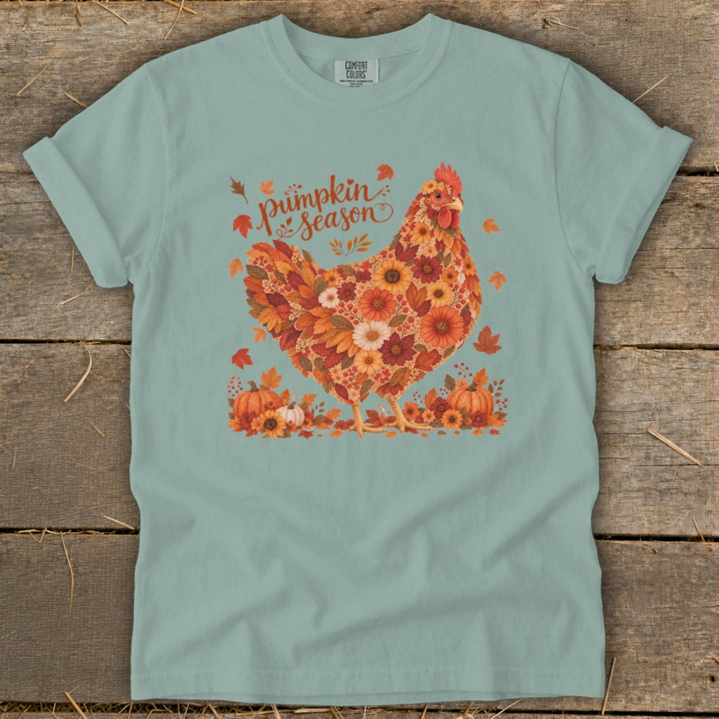 Fall Floral Chicken Signature Tee