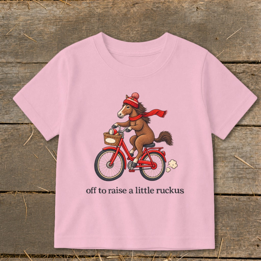 Off To Raise a Little Ruckus Toddler Tee