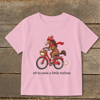 Off To Raise a Little Ruckus Toddler Tee