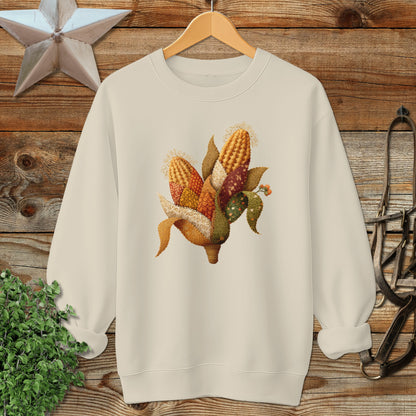 Festive Autumn Harvest Corn Graphic Sweatshirt product
