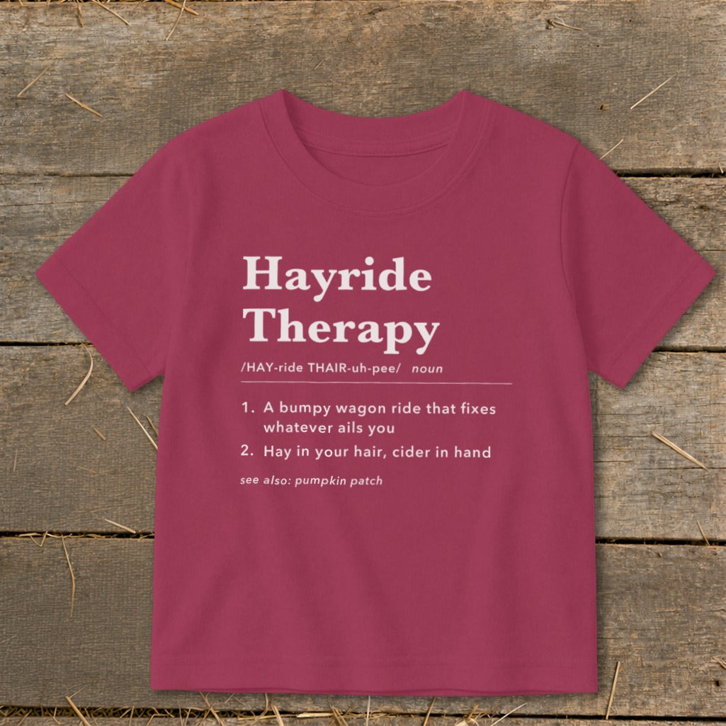 Hayride Therapy Definition Toddler Tee