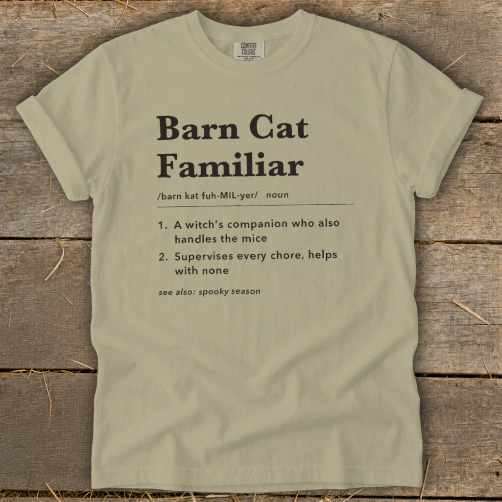 Barn Cat Familiar Definition Signature Tee