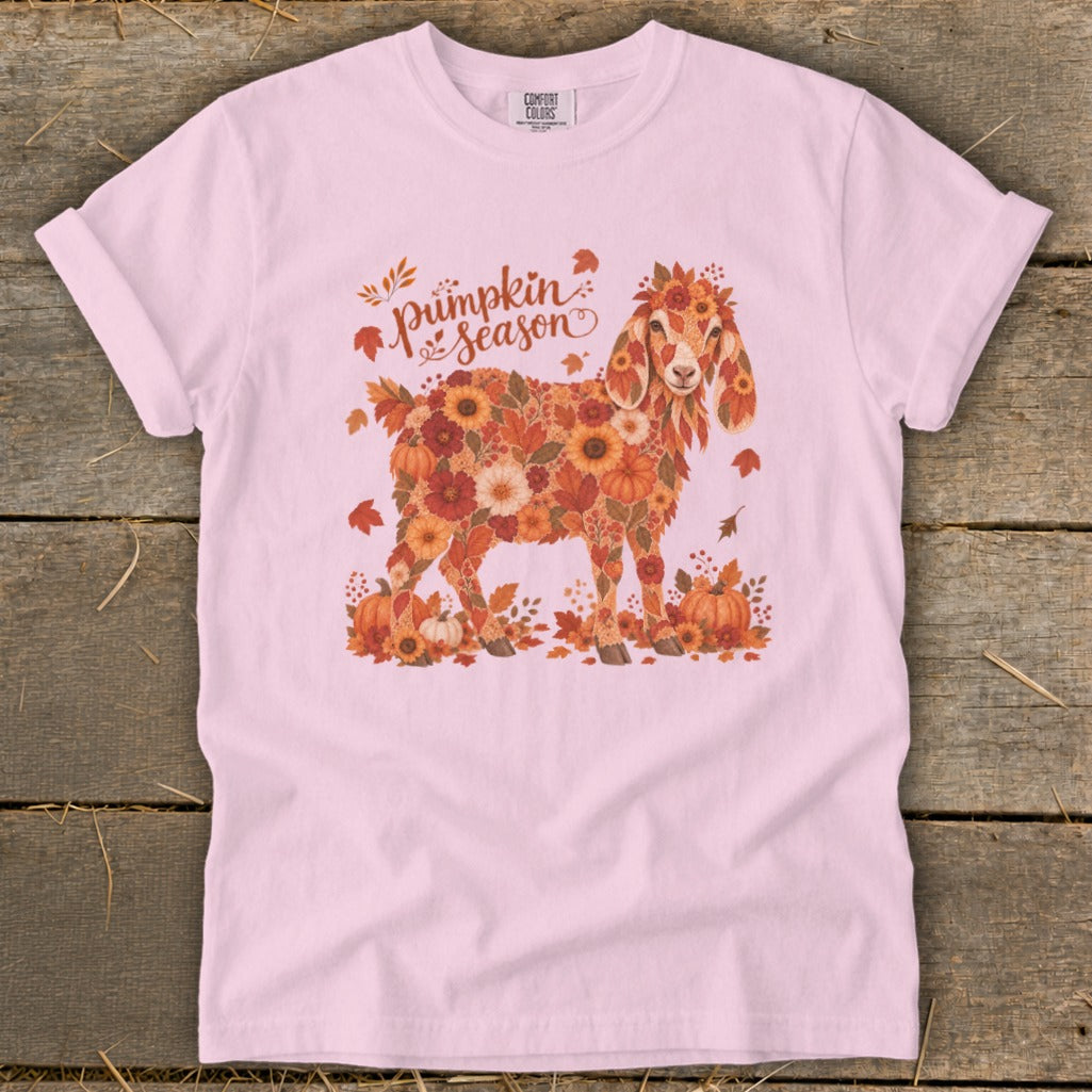 Fall Floral Nubian Goat Signature Tee