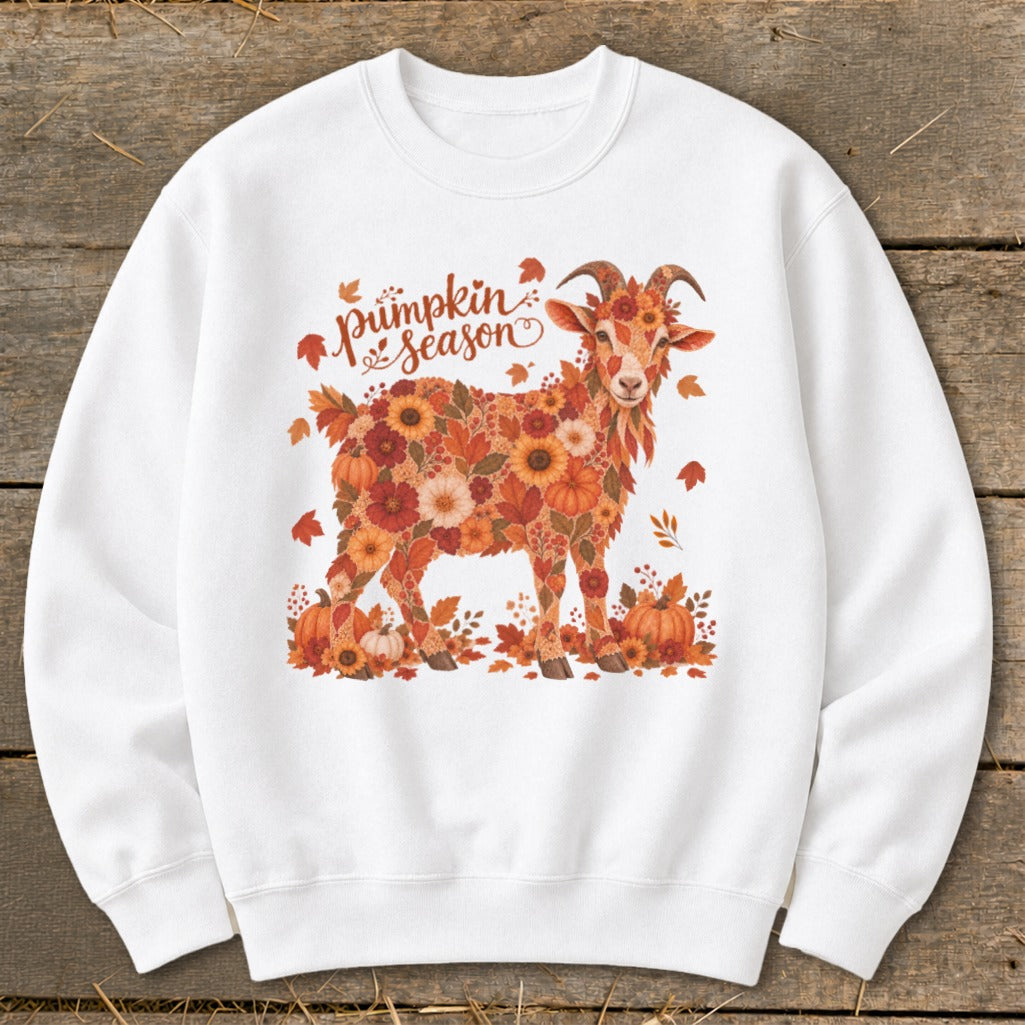 Fall Floral Goat Sweatshirt
