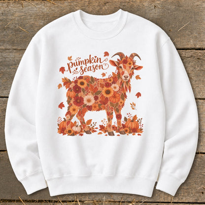Fall Floral Goat Sweatshirt