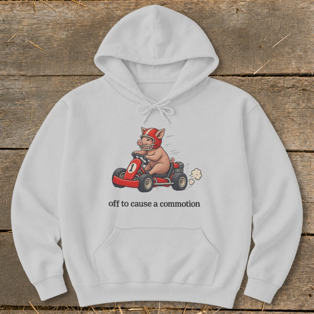 Off To Cause a Commotion Hoodie