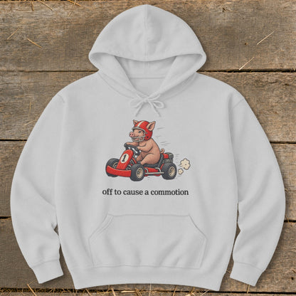 Off To Cause a Commotion Hoodie