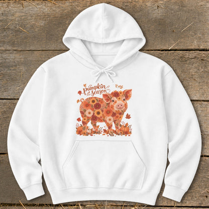 Fall Floral Pig Hoodie