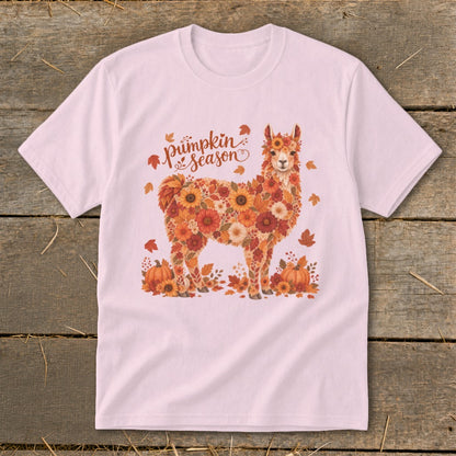 Fall Floral Llama Youth Tee