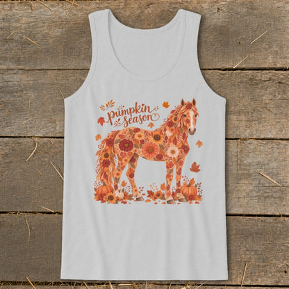 Fall Floral Horse Tank Top