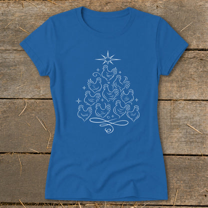 Elegant Chicken Tree Ladies Tee