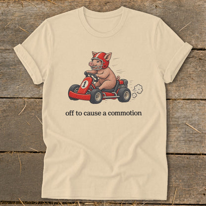 Off To Cause a Commotion Softstyle Tee