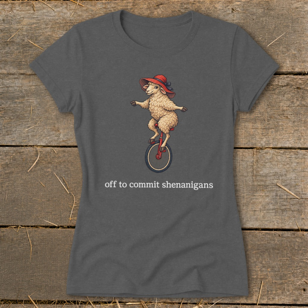 Off To Commit Shenanigans Ladies Tee