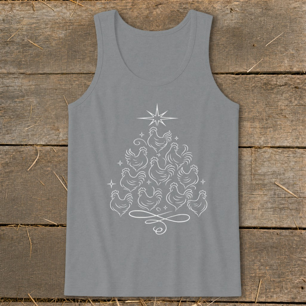 Elegant Chicken Tree Tank Top