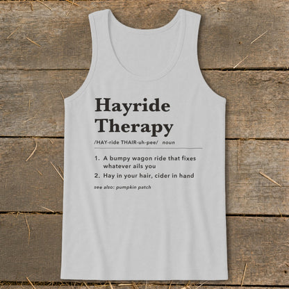 Hayride Therapy Definition Tank Top
