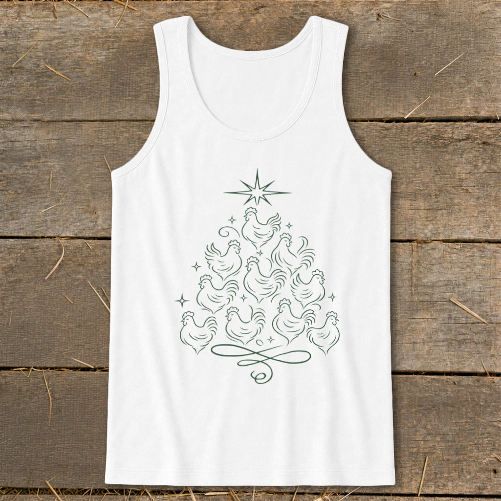 Elegant Chicken Tree Tank Top