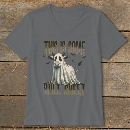 Cow ghost with bats and text "THIS IS SOME BULL SHEET".
