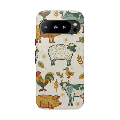 Folksy Farm Animals Phone Case