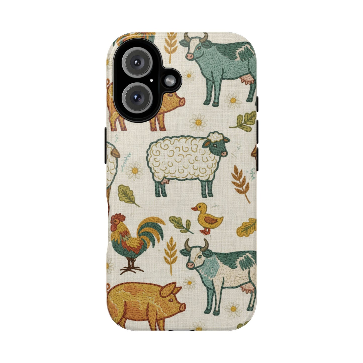 Folksy Farm Animals Phone Case
