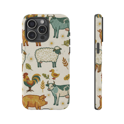 Folksy Farm Animals Phone Case